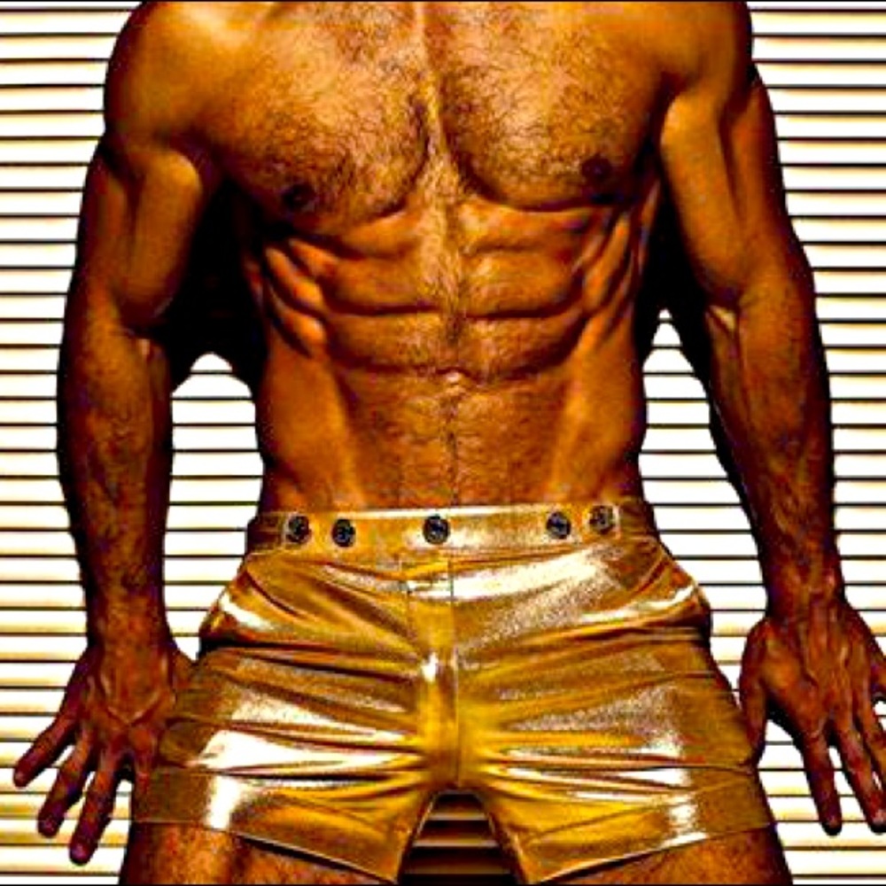 Charlie by Matthew Zink gold trunk with buttons